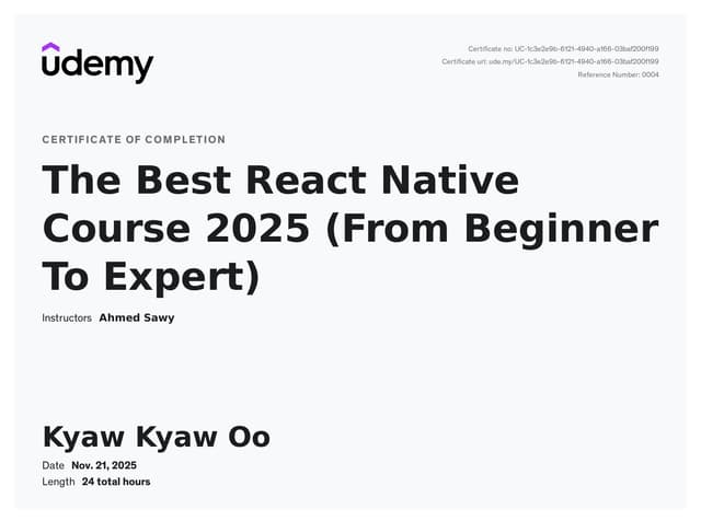 The Best React Native Cours (From Beginner To Expert)